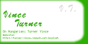 vince turner business card